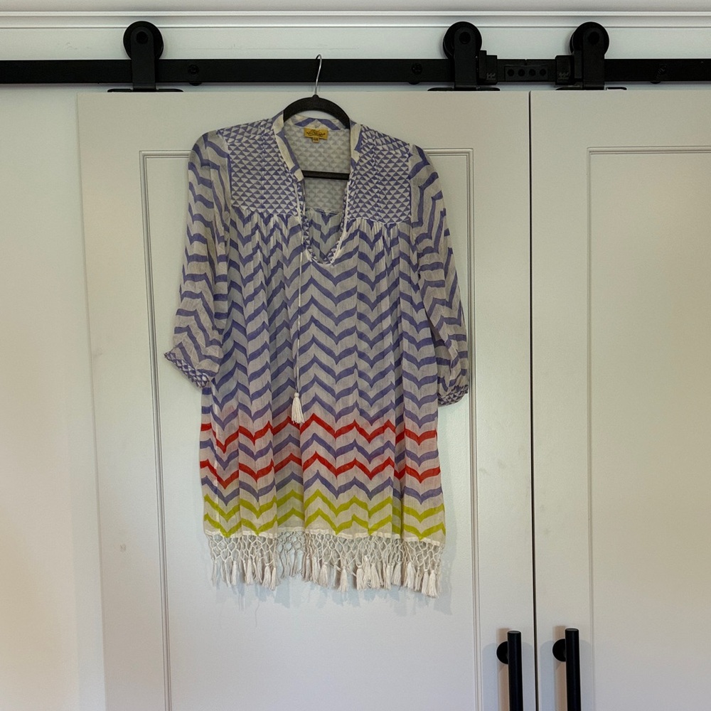 Roberta Roller Rabbit Purple and Cream Tunic